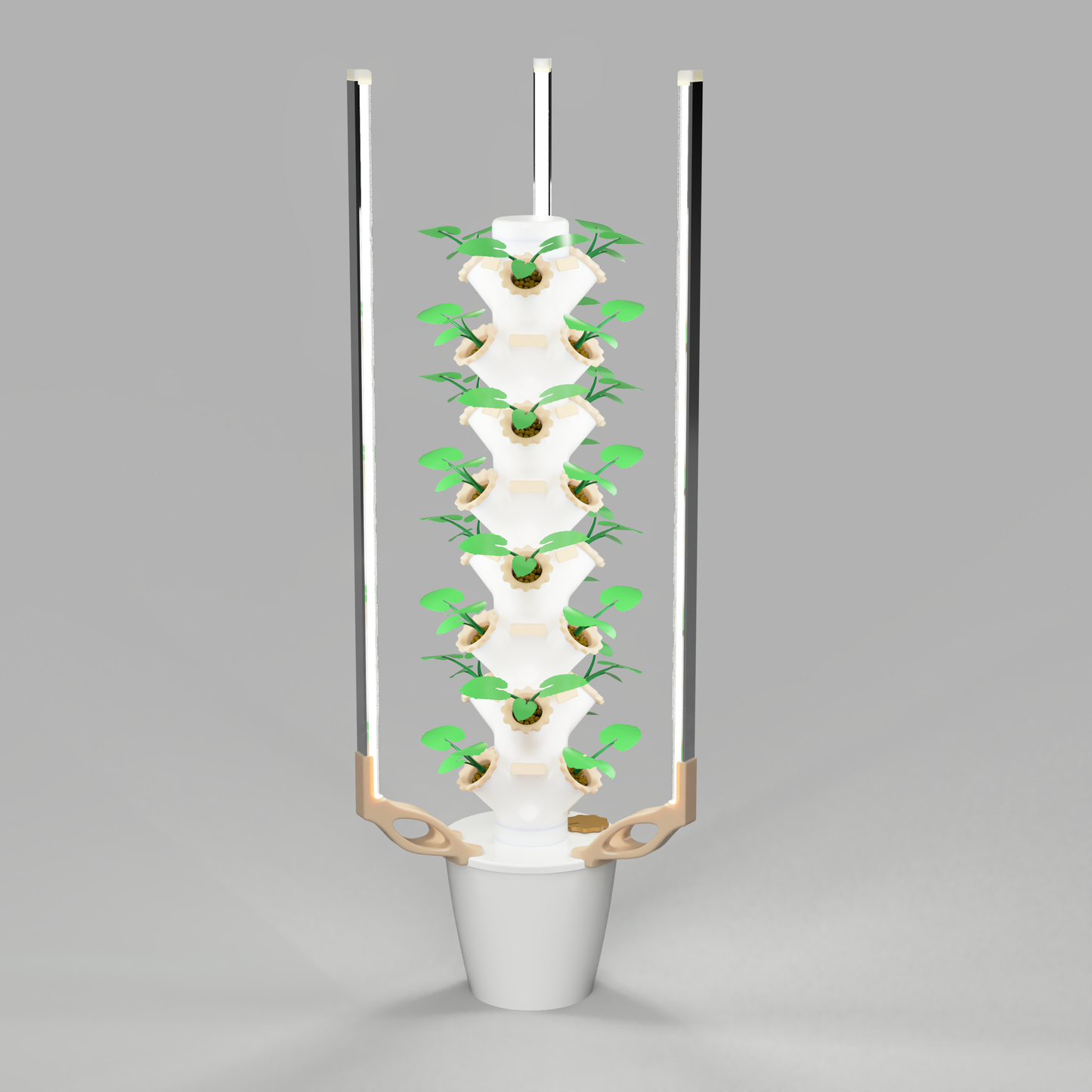 24 Plants Hydroponic Tower with Lights