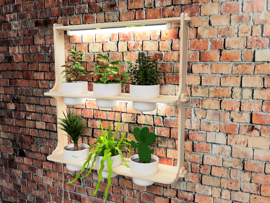 Plant Shelf Wall Mount With Grow Lights