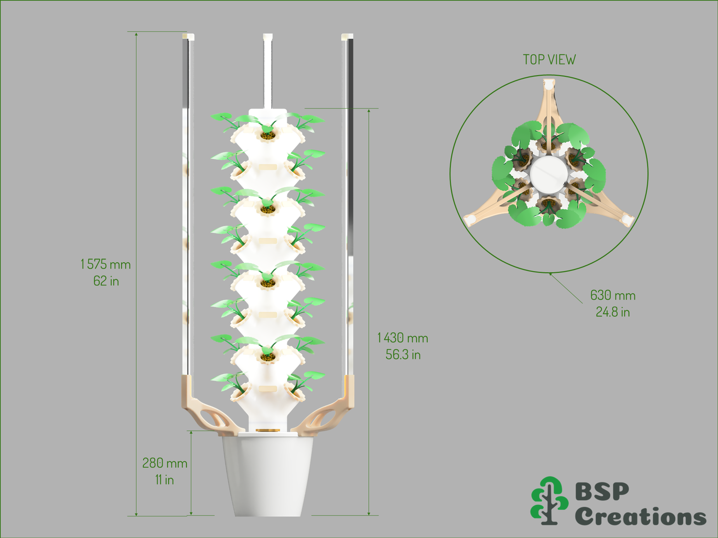 DIY Hydroponic Tower Parts Kit