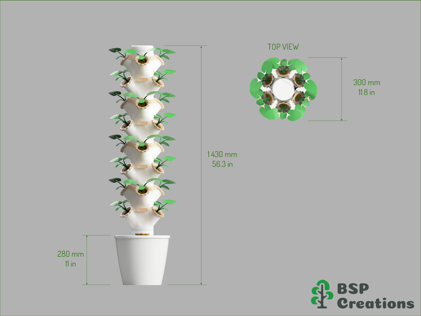 DIY Hydroponic Tower Parts Kit