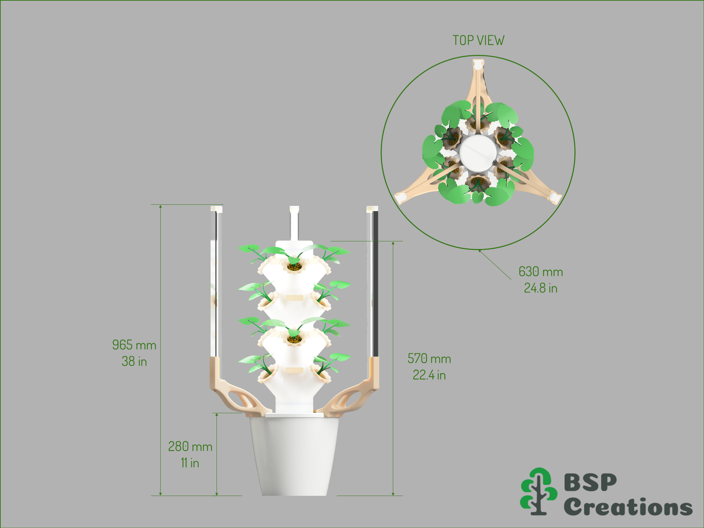 DIY Hydroponic Tower Parts Kit