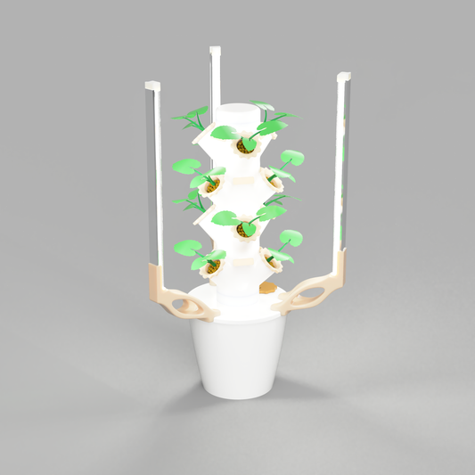 Small Hydroponic Tower Full Kit (12Pods)